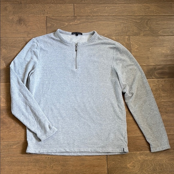 Robert Barakett 1/4 Zip Gray Knit Long Sleeves Medium - Picture 1 of 8